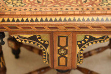 Square Mother of Pearl Inlay Side Table — view 9