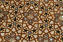 Moroccan Inlay Accent Table 29 in — detail 5