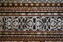 Tall Mother of Pearl and Bone Mirror Frame — view 5