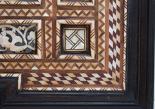 Tall Mother of Pearl and Bone Mirror Frame — view 8
