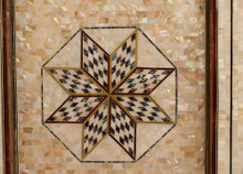Mother of Pearl Backgammon Board, Star Medallion — view 2