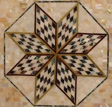 Star Medallion Backgammon Board 25 in — detail 2