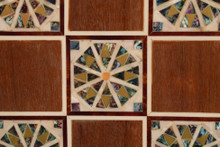 Inlaid Backgammon Chess Board 25 in — detail 6