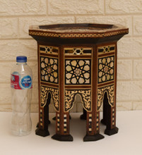 Moroccan Inlay Accent Table 13 in — detail 2
