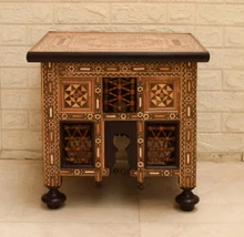 Syrian Marquetry Side Table 20 in Square — detail 1