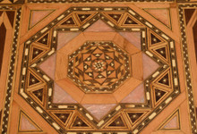 Syrian Wood Marquetry Side Table — view 4