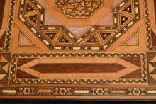 Syrian Wood Marquetry Side Table — view 5