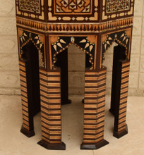 Octagonal Mother of Pearl Table on Arcaded Columns — view 10