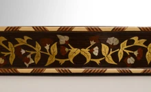Moroccan Floral Inlay Mirror 31 in — detail 5