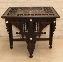 Mashrabiya Coffee Table 22.5 in Square — detail 2
