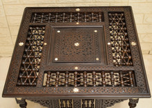 Mashrabiya Coffee Table 22.5 in Square — detail 4
