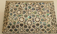 Moroccan Mosaic Jewelry Box 12 × 8 in — detail 5