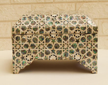 Moroccan Mosaic Jewelry Box 12 × 8 in — detail 8