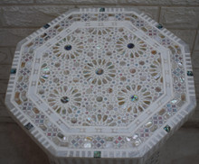 Egyptian Inlaid Side Table 23 in — detail 2