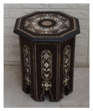 Syrian Octagonal Table, Rosette Medallion, 20 in