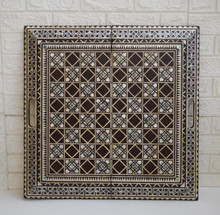 Mother of Pearl Backgammon Board, Star Mosaic Border — view 7