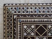Backgammon Chess Board 25 in Shell Inlay — detail 8