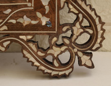 Syrian Mother of Pearl Mirror 27 in — detail 6