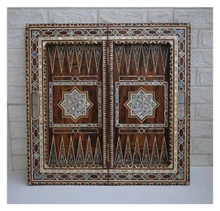 Mother of Pearl Backgammon Set 25 in