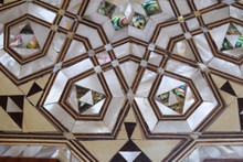 Octagonal Mother of Pearl Table, Islamic Star Pattern — view 7