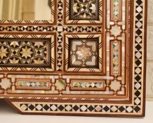 Moroccan Inlaid Mirror Frame 36 × 30 in — detail 6