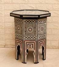Rosette Octagonal Side Table — detail 2