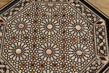 Octagonal Side Table with Rosette Medallions — view 6