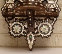 Syrian Mother of Pearl Shelf, Pierced Moorish Back — view 9
