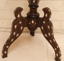 Syrian Lobed Pedestal Table, Floral Rosette — view 8