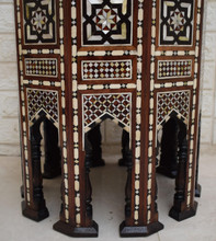 Syrian Octagon Inlay Table 19.7 in — detail 8