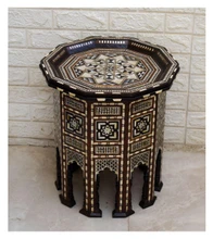 Syrian Octagon Inlay Table 19.7 in