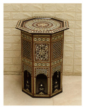 Mashrabiya Octagon Side Table 24.5 in