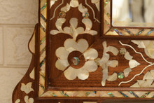 Vintage Syrian Inlaid Mirror Frame — view 5