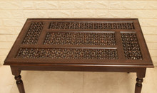Mashrabiya Lattice Coffee Table 35 in — detail 1