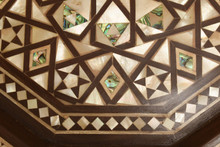 Tall Octagonal Mother of Pearl Side Table — view 6