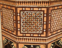 Mother of Pearl and Bone Octagonal Table on Colonnade — view 7