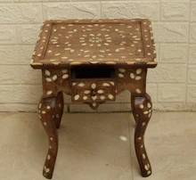Vintage Syrian Side Table 15 in — detail 6