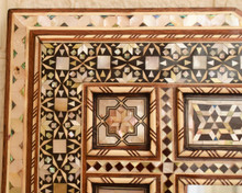 Syrian Inlaid Mirror Frame 36 × 30 in — detail 5
