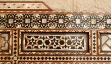 Syrian Inlaid Mirror Frame 36 × 30 in — detail 6