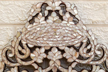 Syrian Mirror Frame, Chevron Bands and Arched Crest — view 4