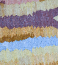 4 FT Kaaba at Mecca Handwoven Tapestry, Islamic Egyptian Wool Wall Hanging, Signed Original Art — detail 11