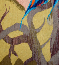 Palm Village and Cranes handwoven tapestry — view 18