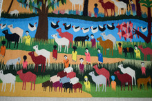 Old Village and Camels handwoven tapestry — view 18