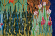 Wild Flower Meadow handwoven tapestry — view 2