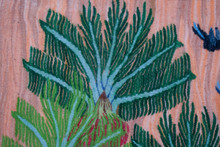 Palm Grove and Blossom Tree handwoven tapestry — view 6