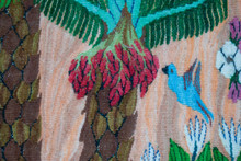 Palm Grove and Blossom Tree handwoven tapestry — view 9