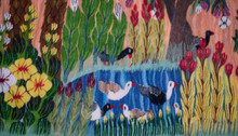 Palm Grove and Blossom Tree handwoven tapestry — view 12