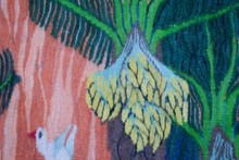 Dovecote and Flower Garden handwoven tapestry — view 10