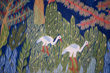 6.4 FT Coral Tree of Life Handwoven Tapestry, Large Egyptian Wool Wall Hanging, Natural Dye Art — detail 6