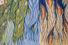 6.4 FT Coral Tree of Life Handwoven Tapestry, Large Egyptian Wool Wall Hanging, Natural Dye Art — detail 15